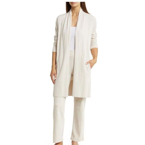 Barefoot Dreams‎ Womens Cozy Chic Ultra Lite Cardigan Sand Dune Small NWT - Picture 1 of 12